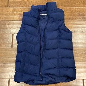 Blue vest 80% down 20% feathers